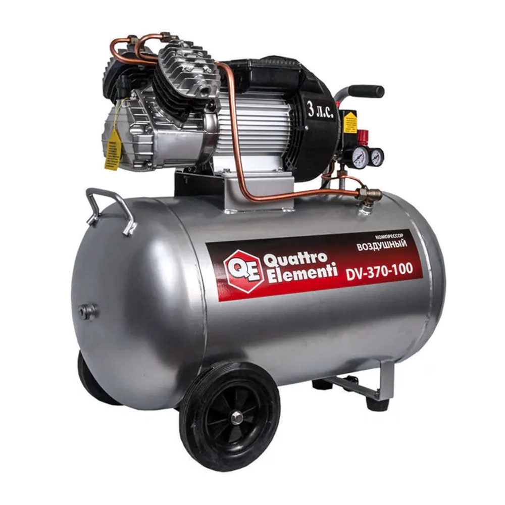 QUATTRO ELEMENTI DV-400-100 компрессор поршневой масляный 771-718