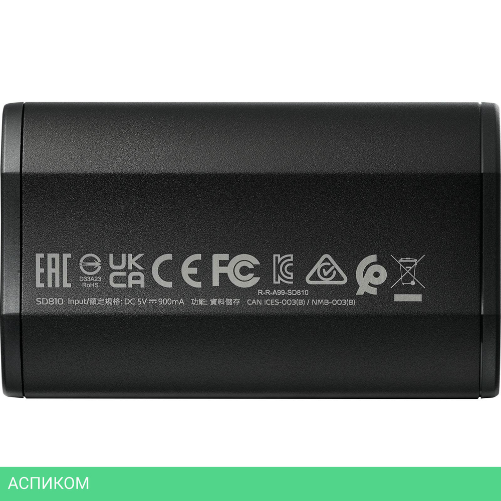 Внешний накопитель A-Data SD810 1TB черный (SD810-1000G-CBK)