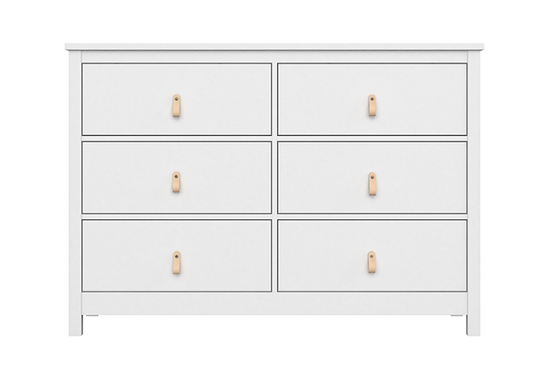 Комод Wood 6 ящиков (белый)