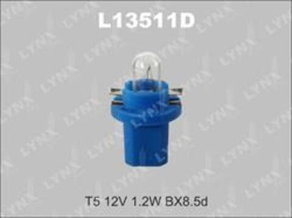 Автолампа 12V 1.2W (B8.5d) патрон Lynx голубой
