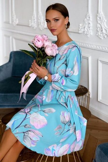 Платье Изабелла (бирюзовое) П13789-45М LT Collection