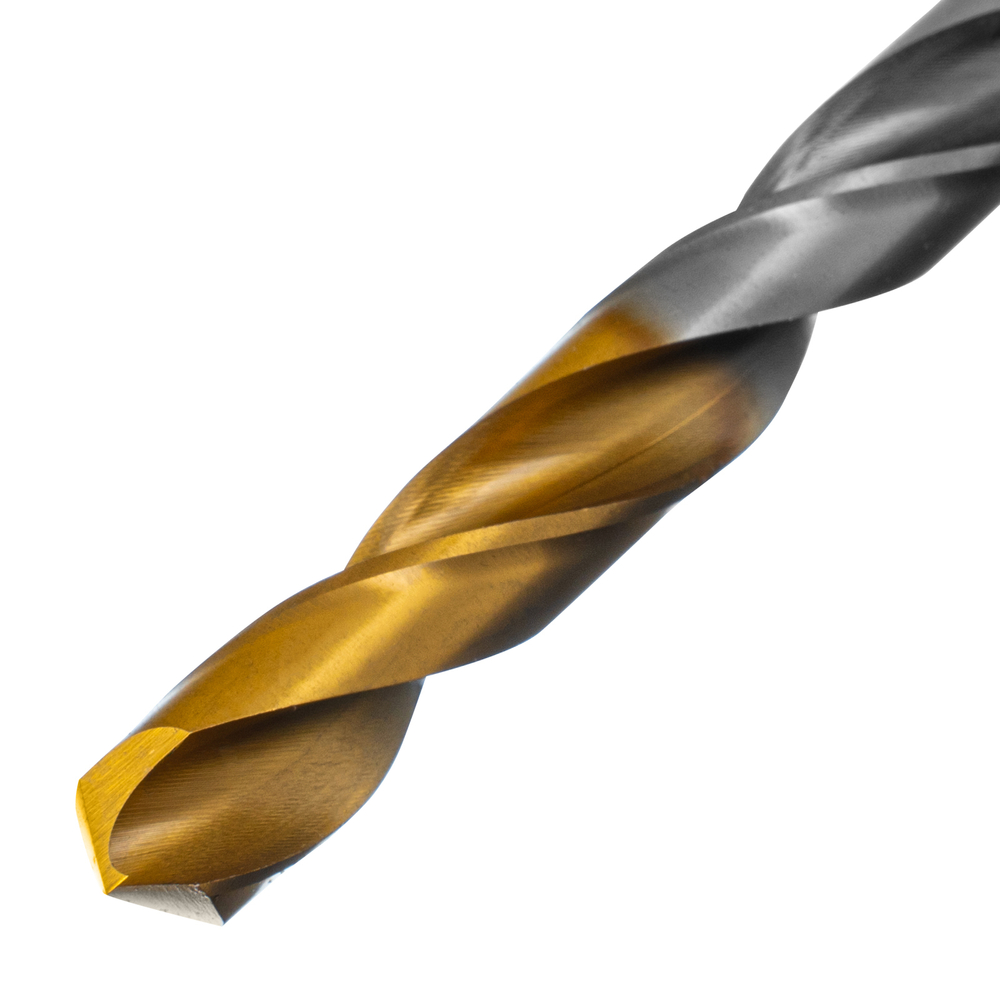 Сверло спиральное по металлу 9 x 125 мм, Р6М5, Golden Tip Denzel