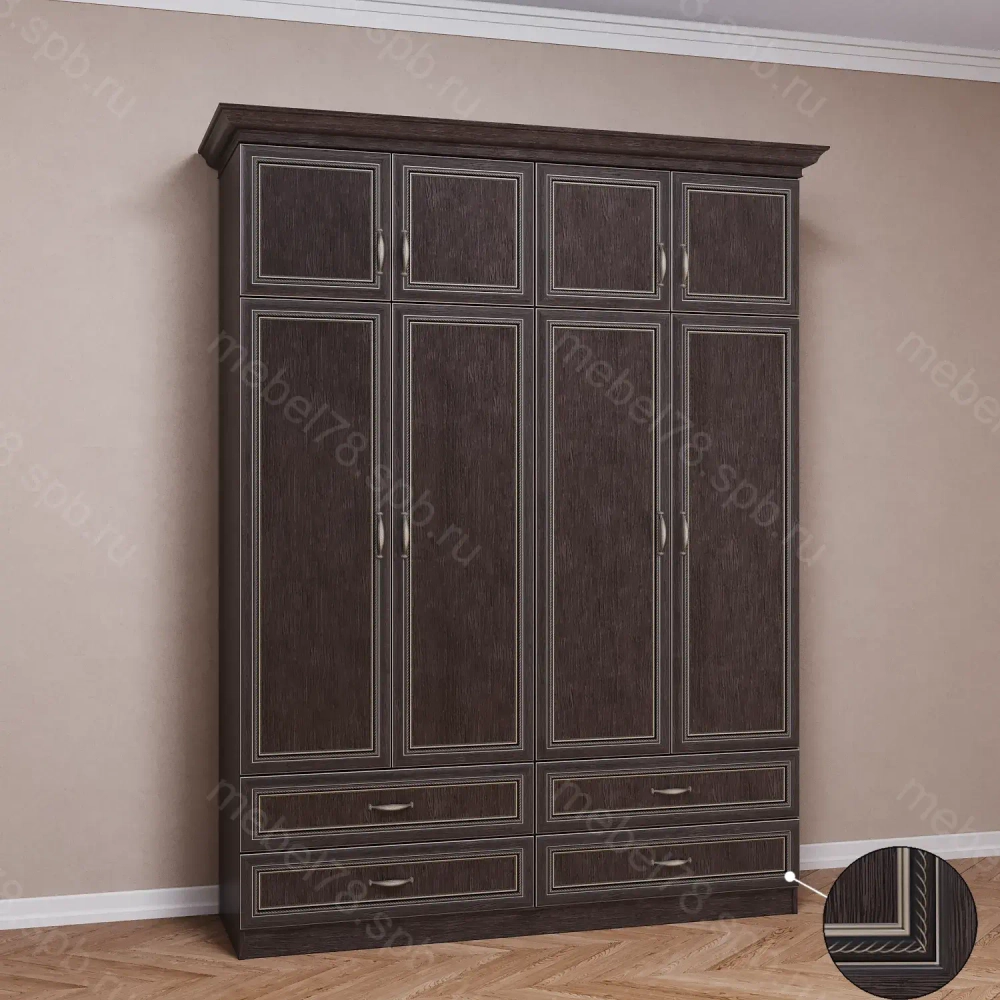 Шкаф распашной с антресолью 4/10