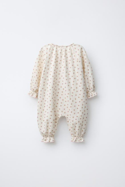 ZARA КОМБИНЕЗОН С ПРИНТОМ "КАПКЕЙКИ", ЭКРЮ