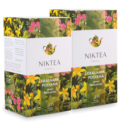 Niktea Krasnaya Polyana / Красная Поляна, чай зелёный в пакетиках, 2 x 25 шт.