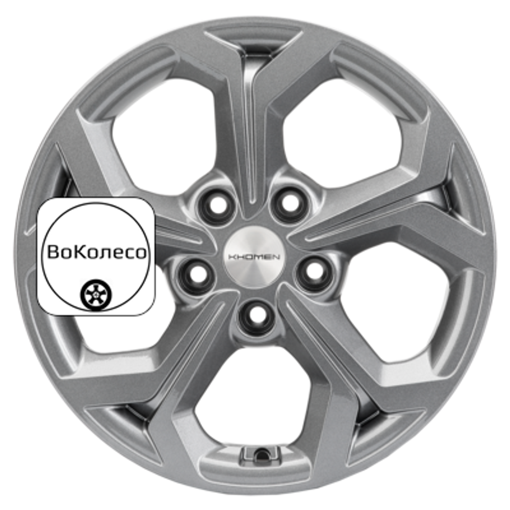 6,5x16/5x114,3 ET50 D67,1 KHW1606 (Huyndai/Kia) Gray Khomen Wheels