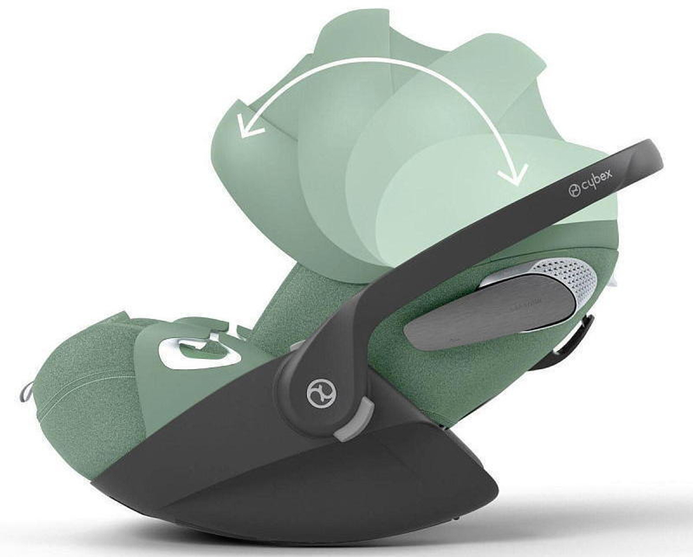 Коляска Cybex Talos S Lux TPE complete Cloud T Leaf Green Plus 3 в 1 Seashell Beige с дождевиками