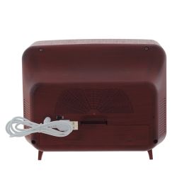 GAEM Изделие декоративное "Телевизор" (подсвет,вьюга,музыка, LR14х3 н/п +USB 100 см), L21 W12 H17 см