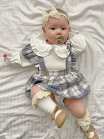 Юбка в клетку, Голубой