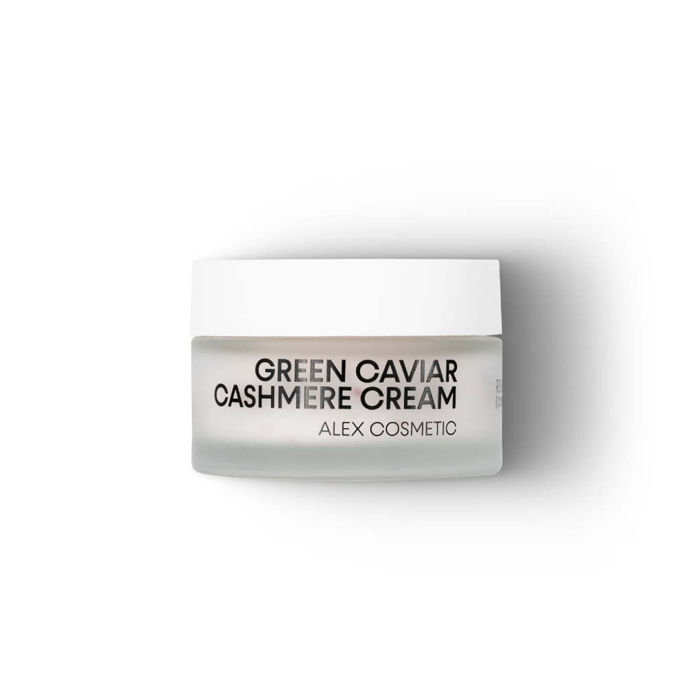 GREEN CAVIAR CASHMERE CREAM - Кашемировый крем для лица с морским кивиаром (зелёные водоросли) и Q10, 50 мл