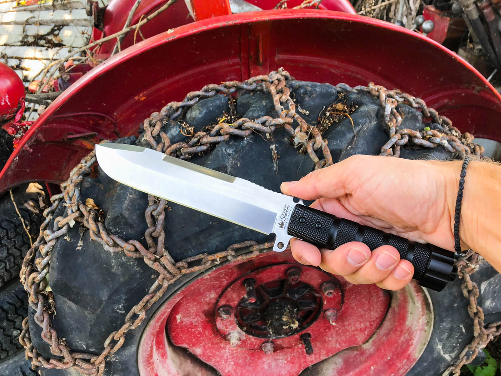 Нож выживания Survivalist Z D2 StoneWash Serrated