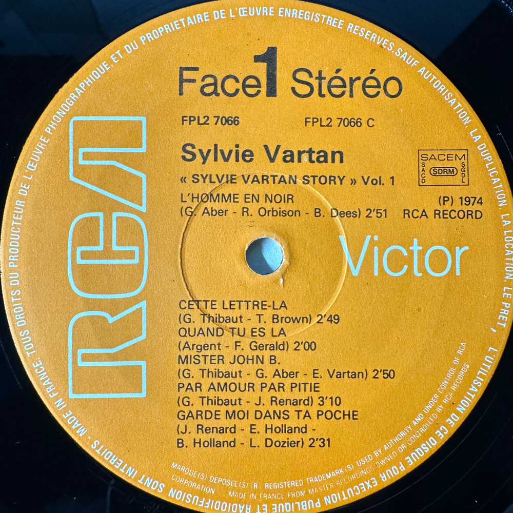 Sylvie Vartan ‎– Sylvie Vartan Story - Vol. 1 2LP (Франция 1974г.)