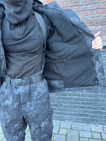 Костюм горка 6 флис / осень-зима / чёрный питон