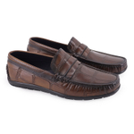 TRANOI Gommino Loafers Men"s Brown