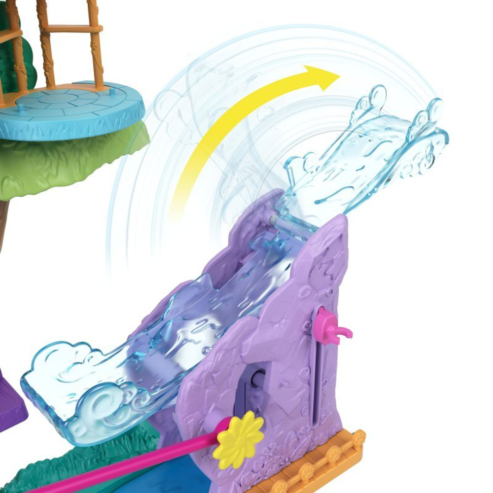 Polly Pocket - Animal Adventures - Набор домиков на дереве с 2 куклами и 4 животными HHJ06