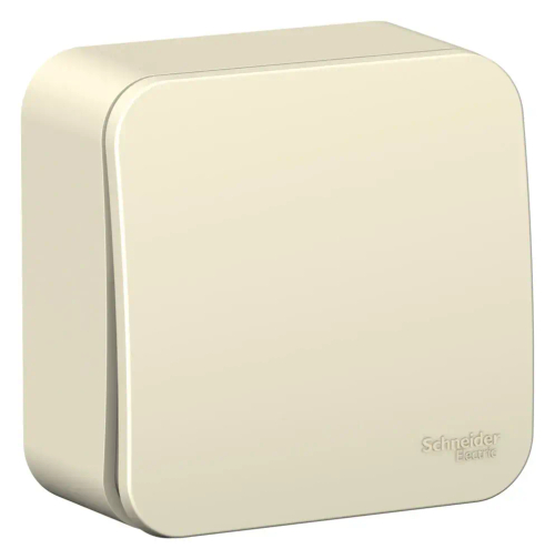 BLANCA О/У 1-клавишный ПЕРЕКЛЮЧАТЕЛЬ (сх.6) ИЗОЛ.ПЛ, 10А, 250В, МОЛОЧНЫЙ