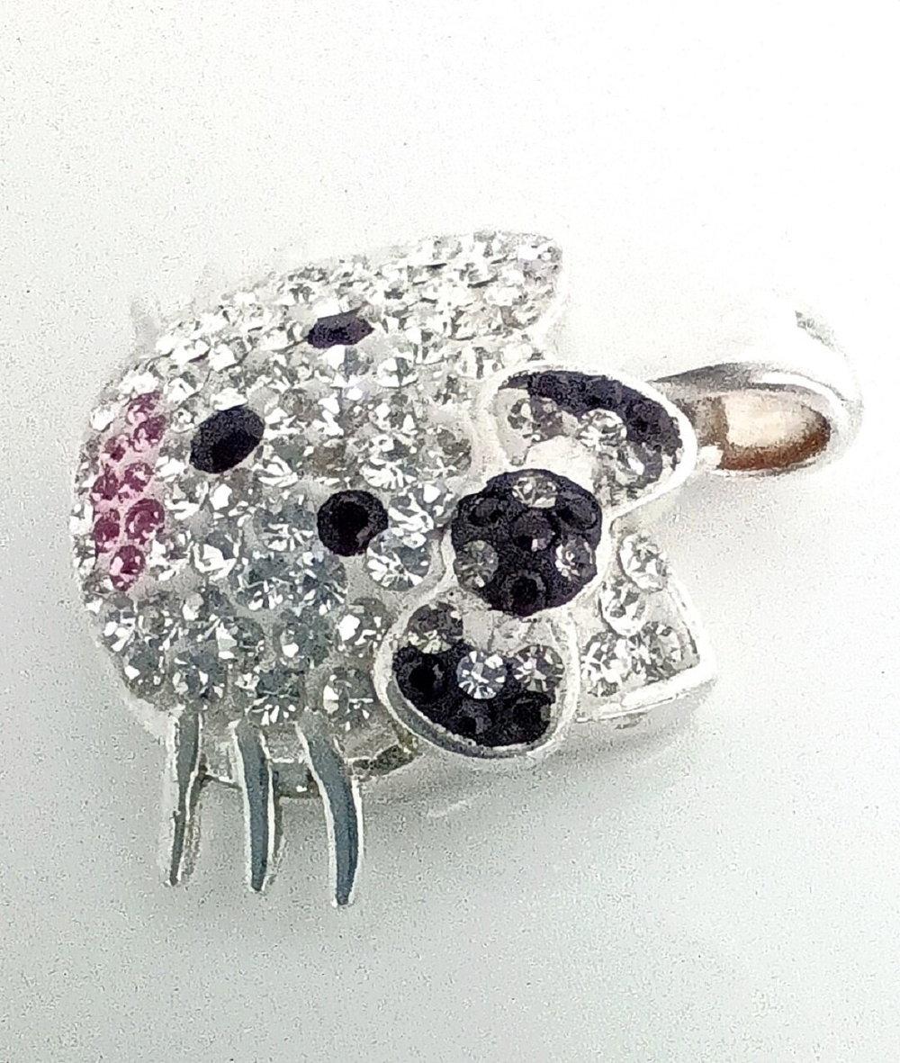 Подвеска "Эстерелла", серебро 925 пробы, с кристаллами Swarovski/Ф