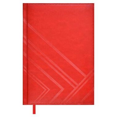 Ежедневник недатированный  ESCALADA, #ИЛОН МАСК, А5, 160 л., арт. 67200/ 15 САРИФ ЭКОНОМ КРАСНЫЙ (кожзам:  146х211 мм, твёрдый переплёт с поролоном, материал обложки: искусственная кожа 