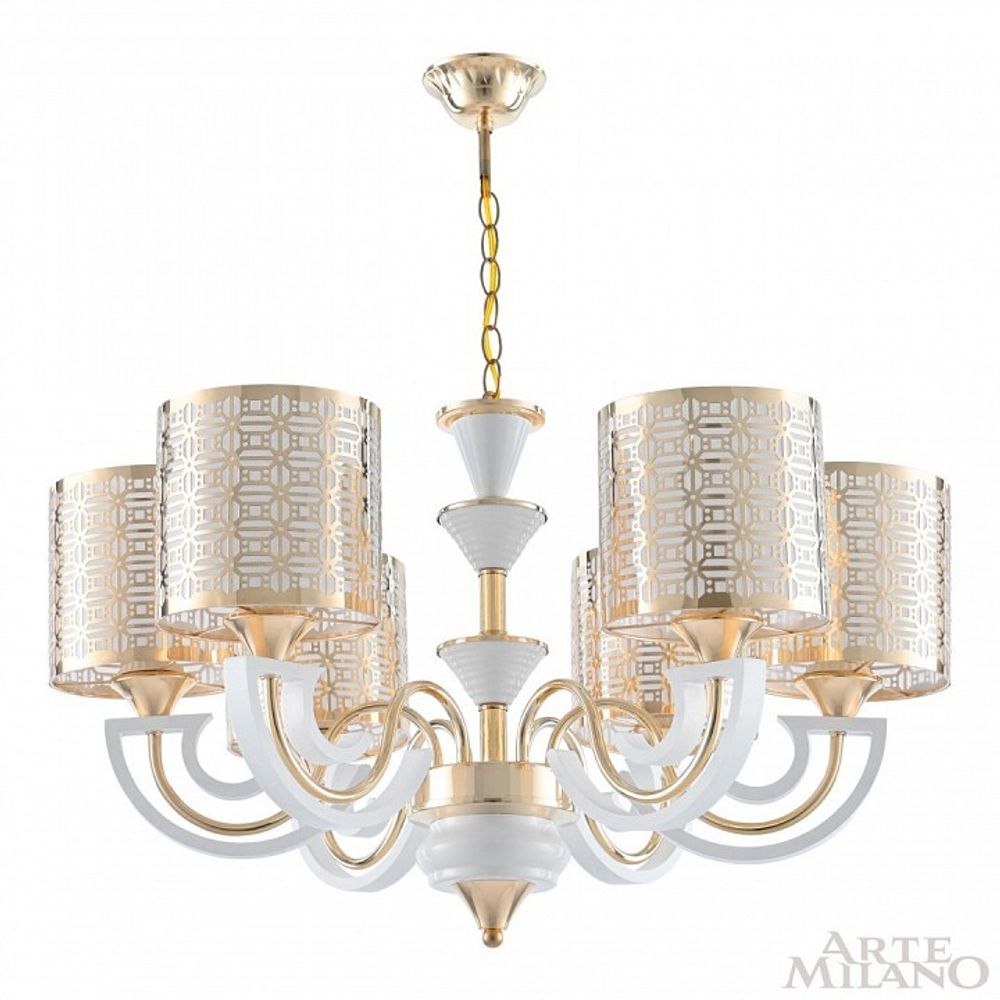 Подвесная люстра Arte Milano Florentia-8857 308857/6 Wh/Gd