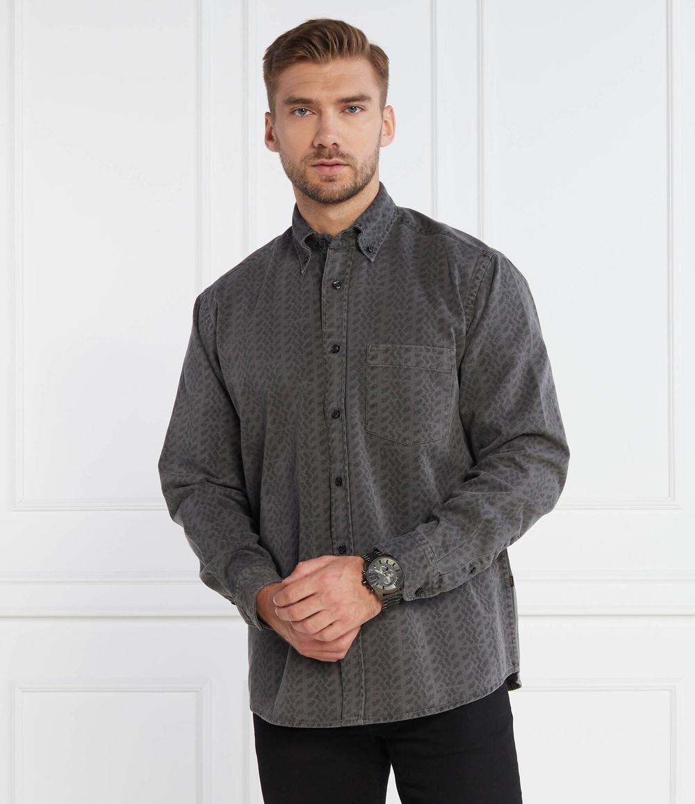 Рубашка Lambey_1 BOSS ORANGE - графитовый(50494740)