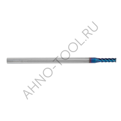 Фреза твердосплавная   4мм (L=75, l=15, хв=4) Z4 45° по закаленной стали BRHM-4EL-D4.0 HRC65 AHNO