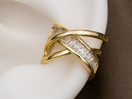 Кафф Икс со стразами