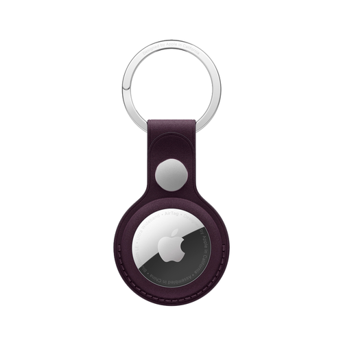 Тканевый брелок с заводным кольцом Apple FineWoven Key Ring для AirTag, Blackberry (Ежевичный)