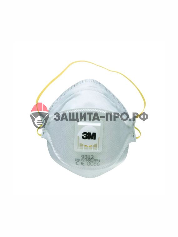 Респиратор 3M 9312+ Aura, FFP1, с клапаном выдоха