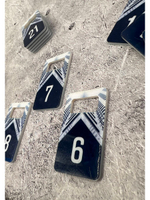 Номерки для ключей акрил 3х5 см