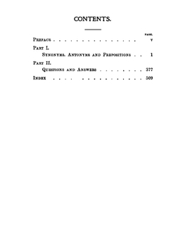 English synonyms and antonyms | James Champlin Fernald