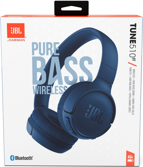 Наушники накладные Bluetooth JBL Tune 510BT Blue (JBLT510BTBLU)
