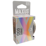 Презервативы MAXUS 003 №3 в железном кейсе, экстремально тонкие, 3 шт