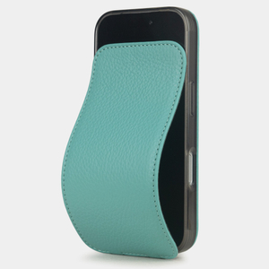 Кожаный чехол для iPhone 17 Pro Max, теленок цвета тиффани