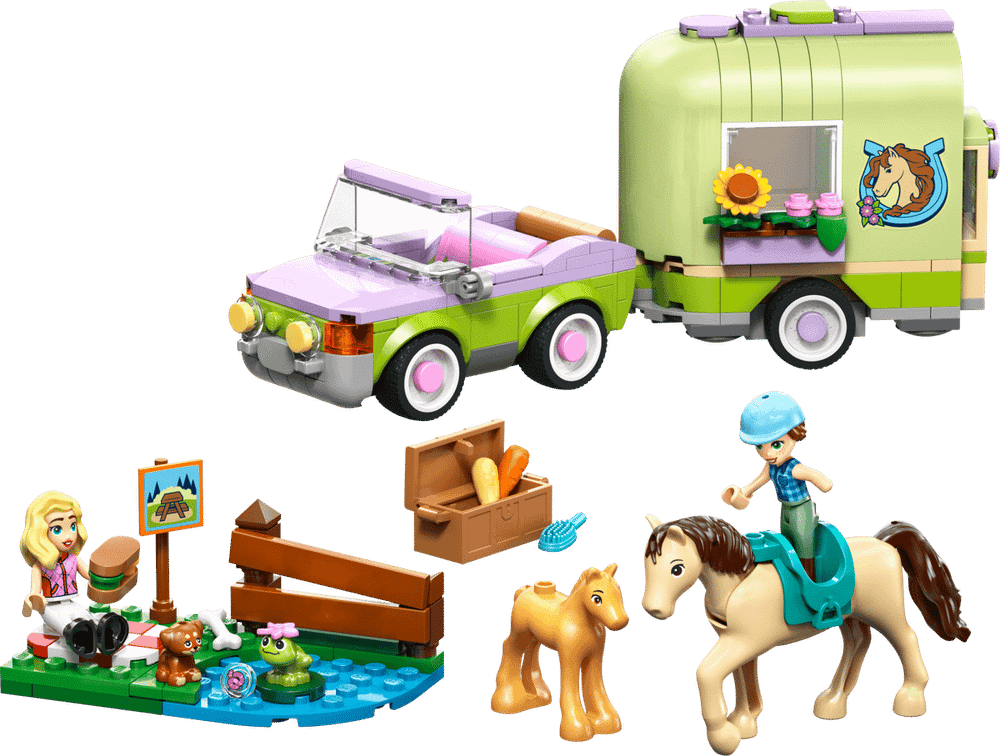Конструктор LEGO Friends 42695 Horse & Baby Foal Trailer
