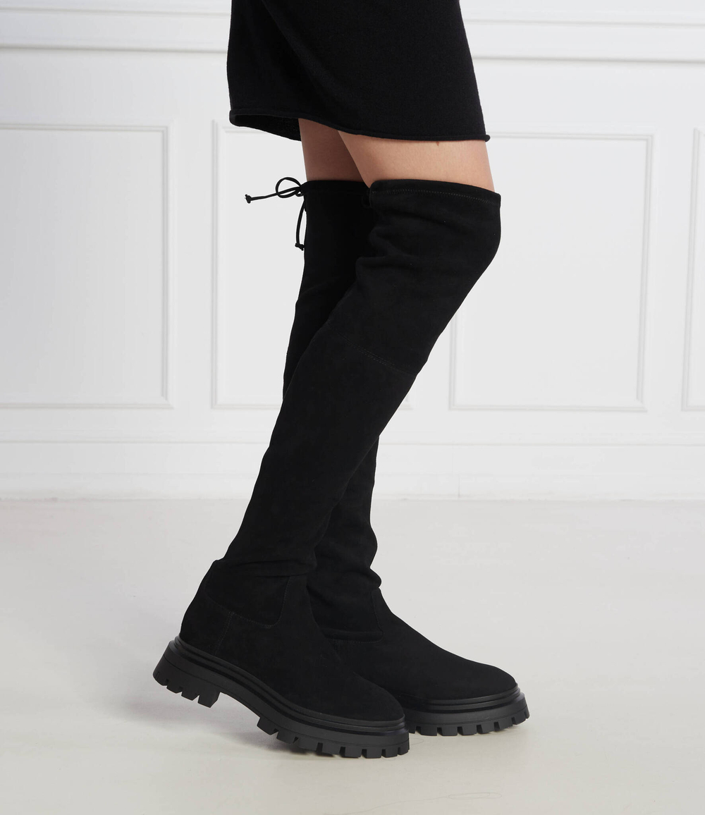 Кожаные ботфорты Stuart Weitzman - черный(SC760)