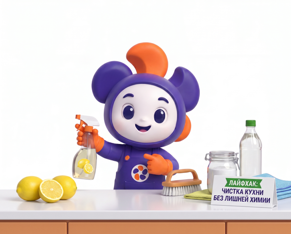 Чистка кухни без лишней химии