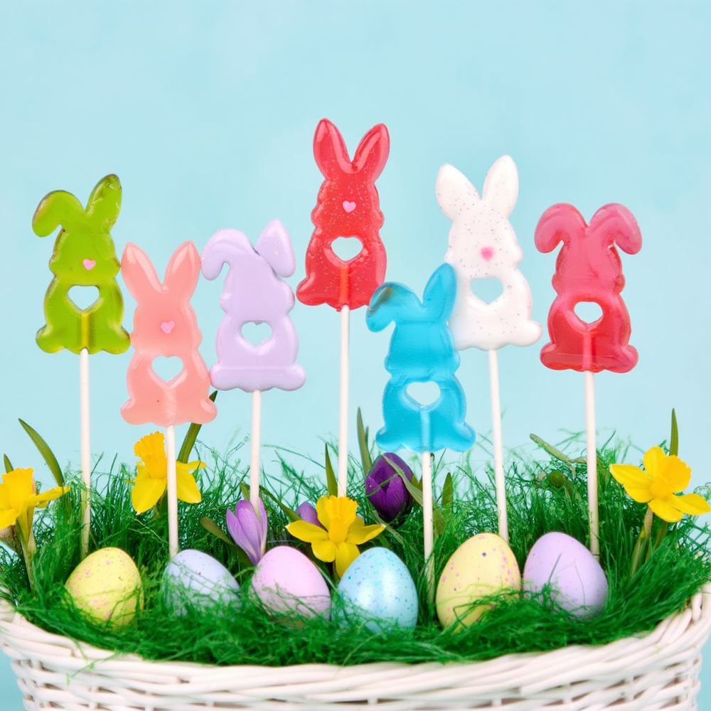 Карамель леденцовая «Зайчик (сердечко)» на основе подсластителя изомальт