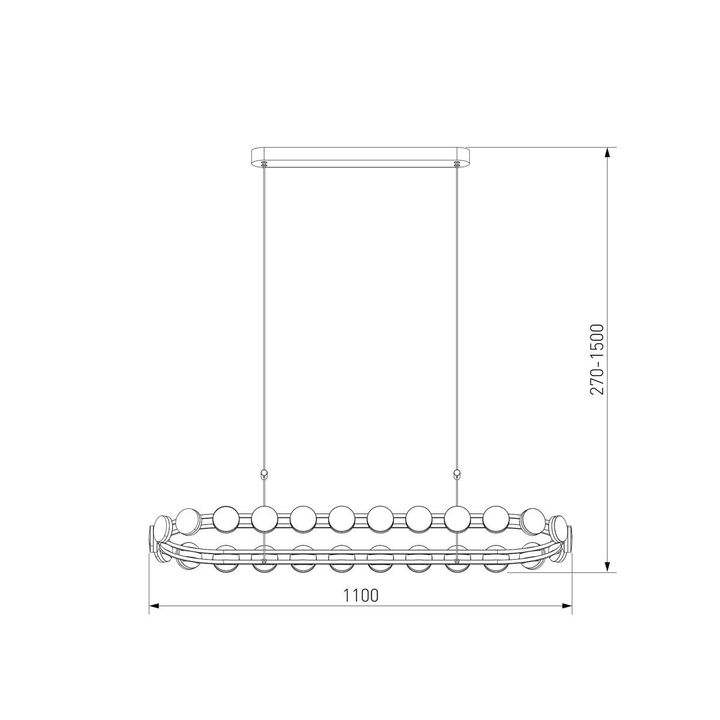 Подвесной светодиодный светильник Eurosvet Tapioca 90332/26