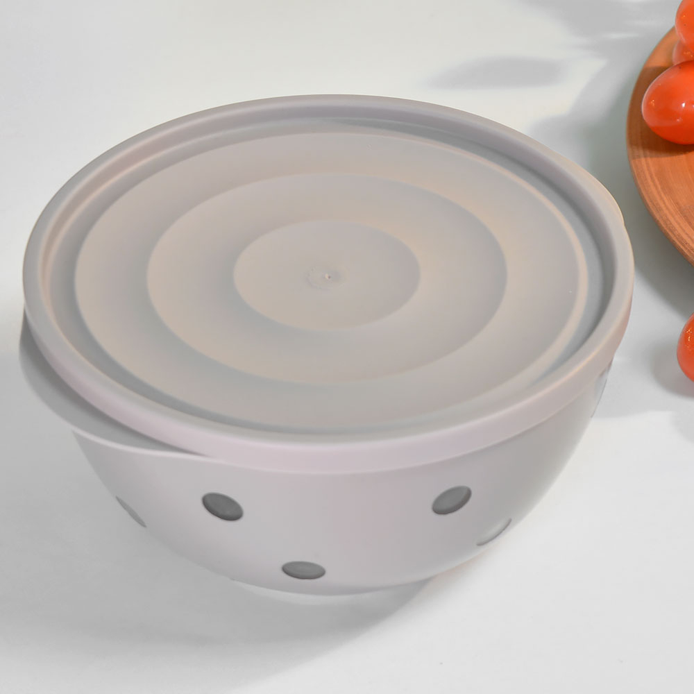 Салатник 1,4л с крышкой Sens, цвет дымчато-серый