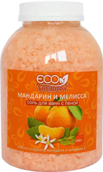 Соль для ванн с пеной Экотерика Мандарин и Мелисса 1,3 кг