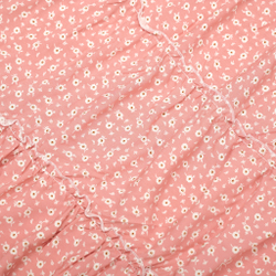 Long Tiered Skirt Pink Flower