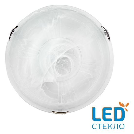 7601/DL SNOK SN 000 Светильник стекло/белое/хром LED 48Вт 4000K D405 IP20 LUFE
