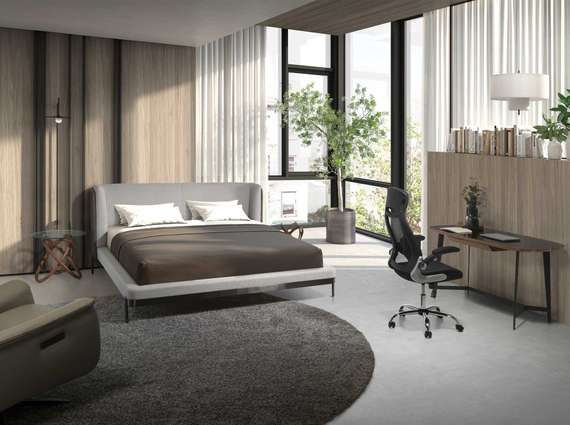 Приставной столик 2126/LT20051 из стекла и ореха