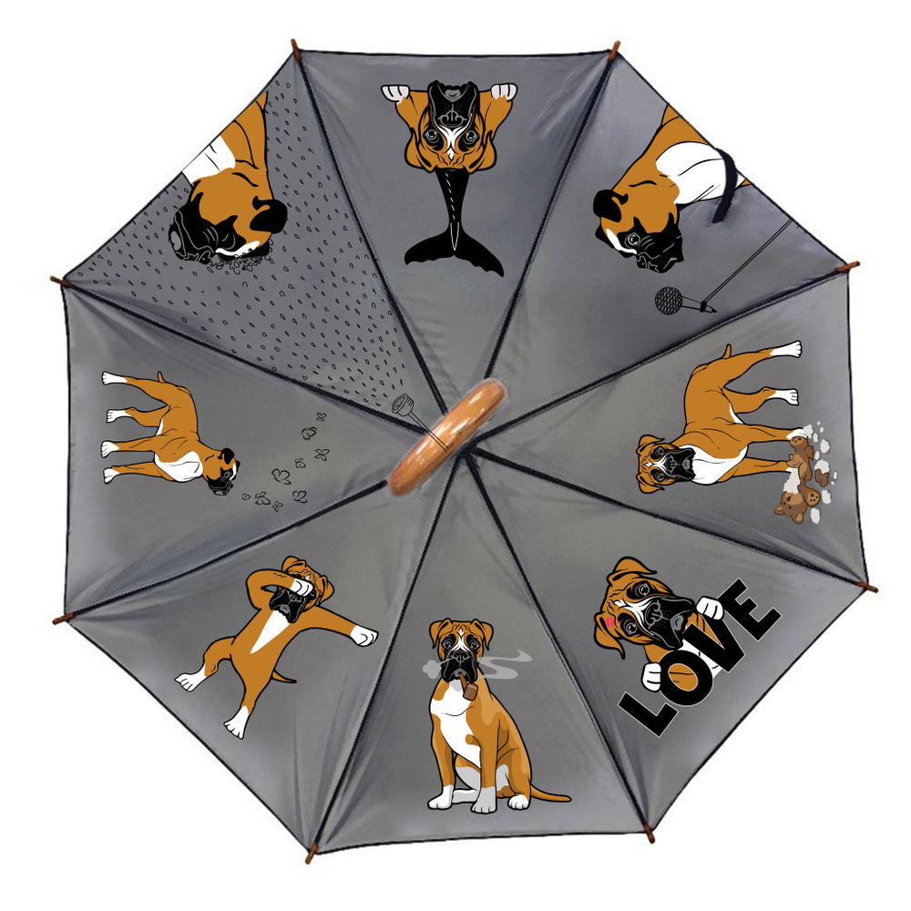 Зонт "Веселые боксеры"