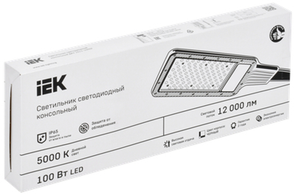 Светильник светодиодный консольный ДКУ 1011-100Ш 5000К IP65 IEK