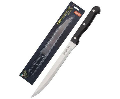 Нож разделочный (лезвие 20см) ручка бакел. MAL-02B Mallony BL 985302