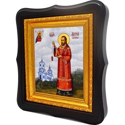 Матфей Казарин священномученик. Икона на холсте.