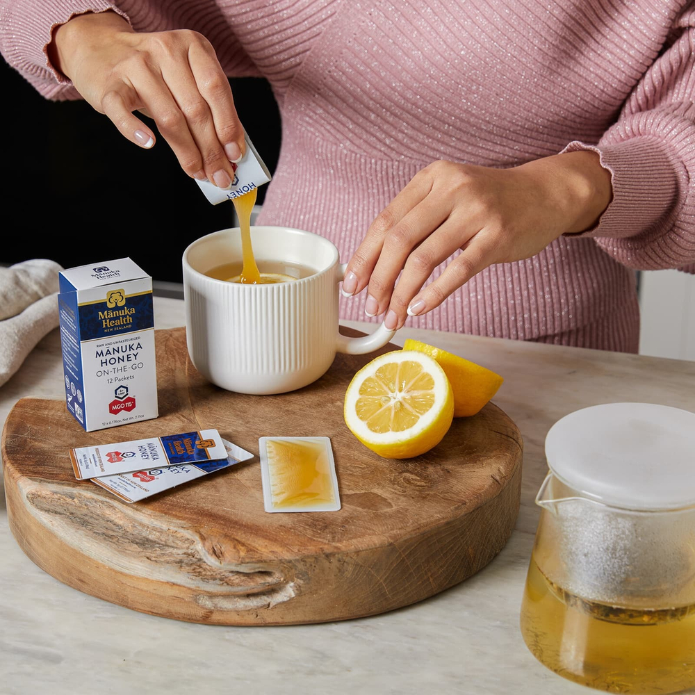 Manuka Health, Manuka Honey On-The-Go, UMF 6+, MGO 115+, 12 пакетиков по 5 г (0,176 унции)