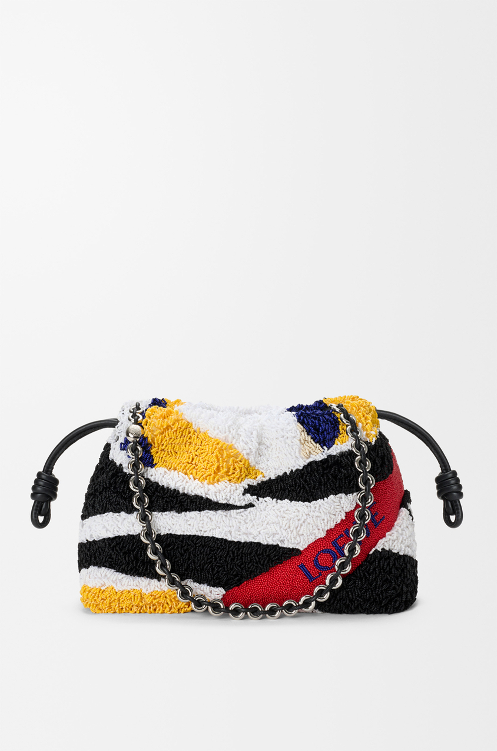Loewe Средняя сумка Flamenco из вышитой кожи наппа, разноцветный