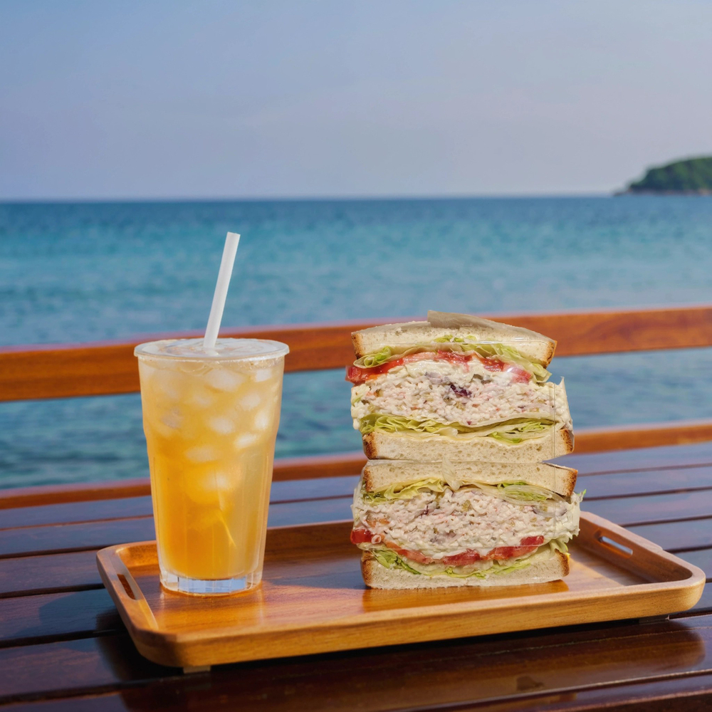 Сэндвич "снежный краб" по-корейски